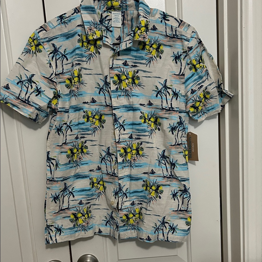 Tropical Print Boys Shirt